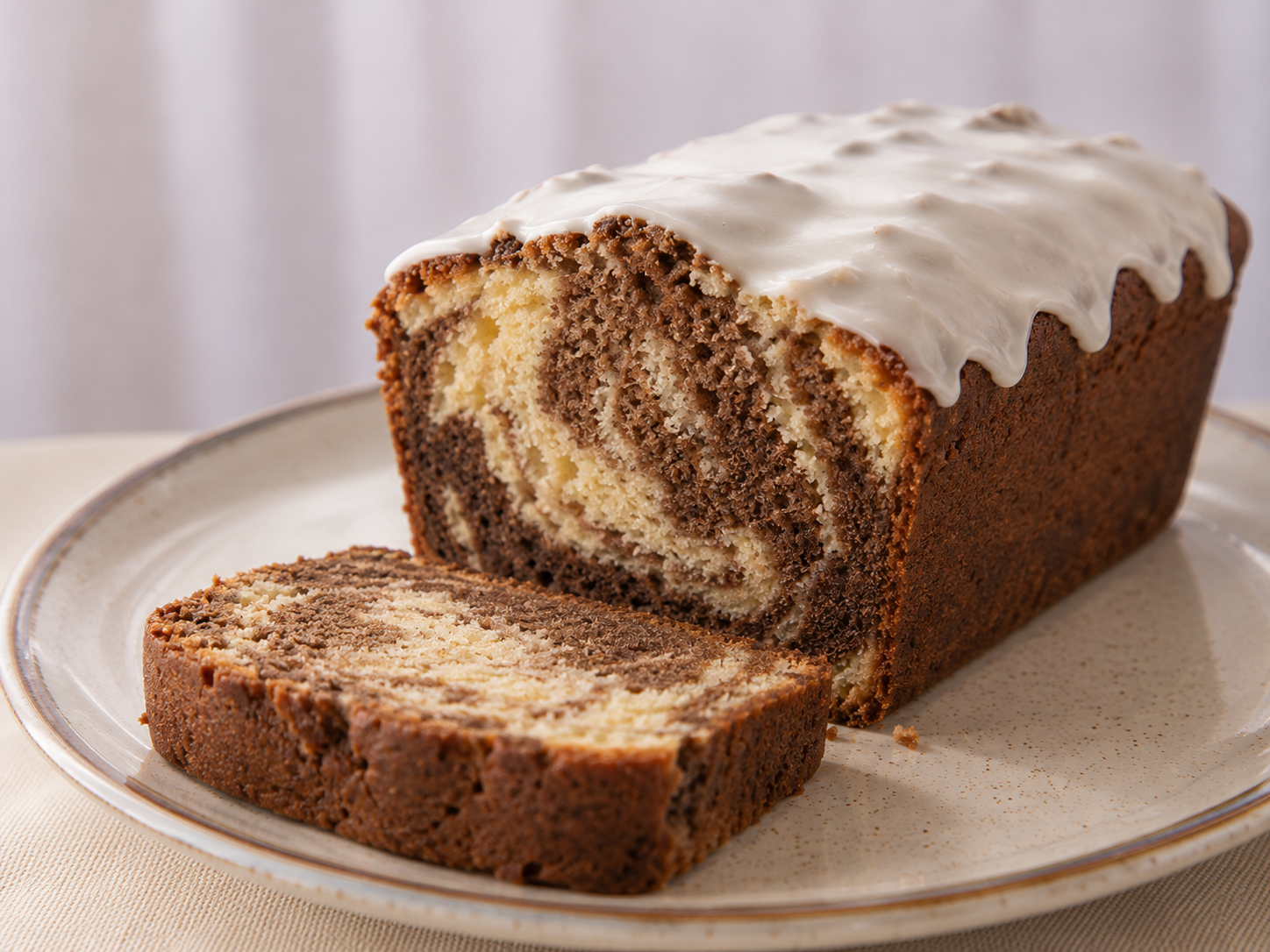 Budín marmolado