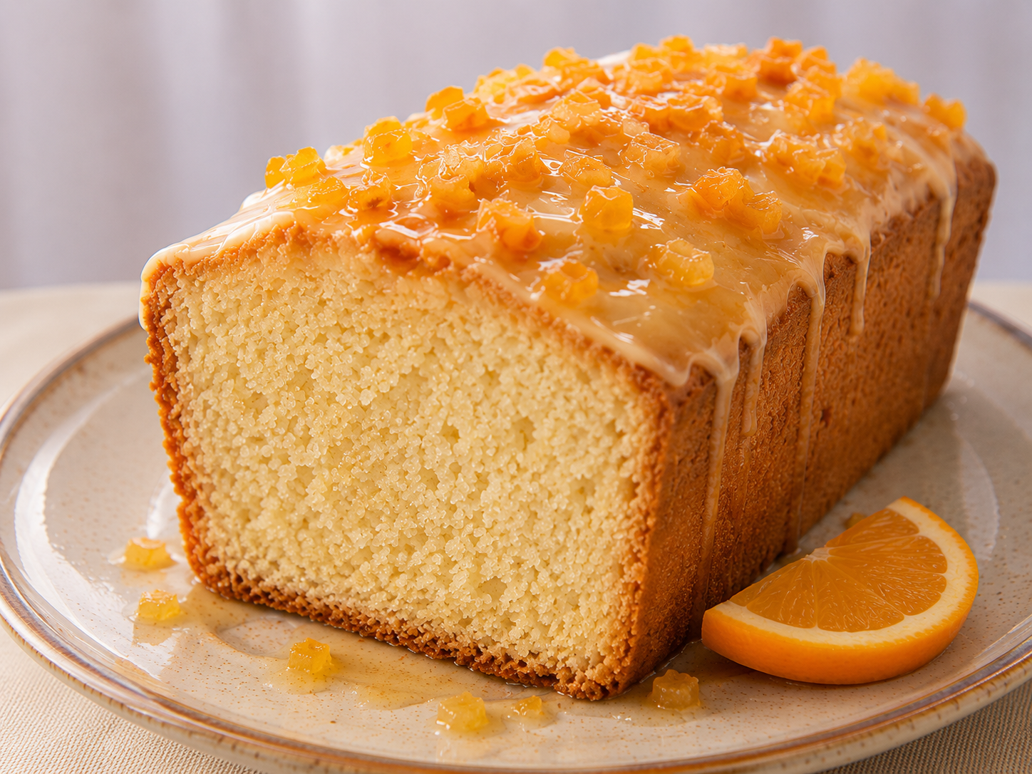 Budín de naranja